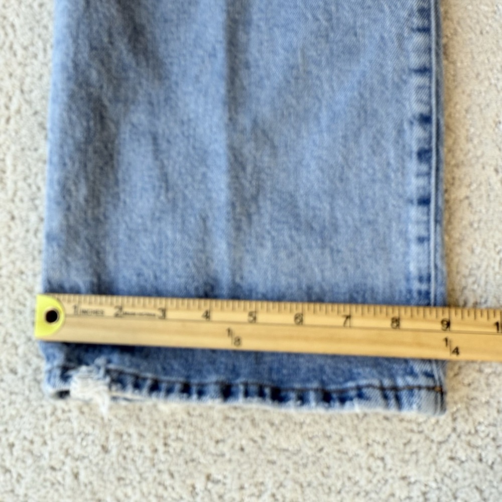 AGOLDE Harper Crop Womens Size 26 High Rise Straight Light Wash $188 - Picture 9 of 14